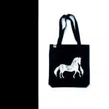 Gerecyclede tas horse black Tassen Gerecyclede tas