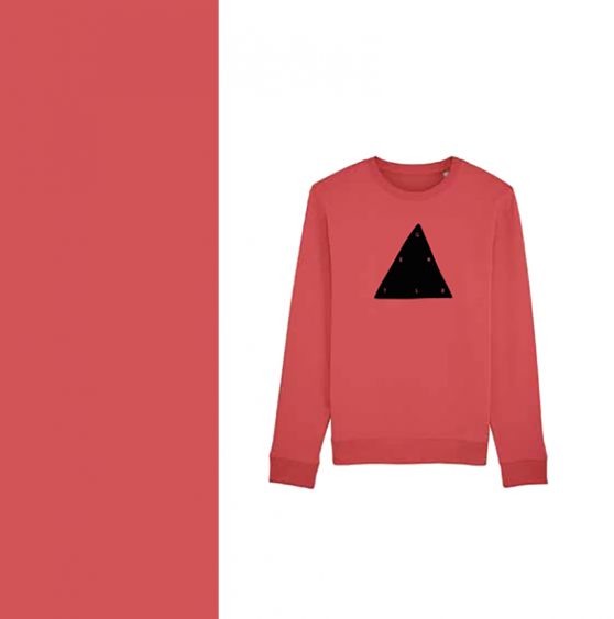 Biologische sweater carmine rood Sweaters Biologische sweater carmine rood