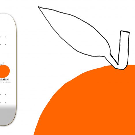 Orange skateboards