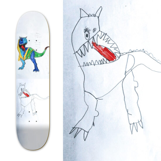 Dino skateboard